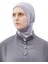 Al-Tobeh Kadın Tesettür Pratik Boyunluklu Hijab - Sporcu Bone - Gri 2