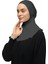 Kadın Tesettür Pratik Boyunluklu Hijab - Sporcu Bone - Füme 2