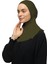 Kadın Tesettür Pratik Boyunluklu Hijab - Sporcu Bone - Haki 2