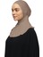 Kadın Tesettür Pratik Boyunluklu Hijab - Sporcu Bone - Toprak 4