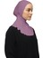 Kadın Tesettür Pratik Boyunluklu Hijab - Sporcu Bone - Maron 3