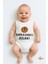 Babasının Aslanı Yazılı Pamuklu Ribana Çıtçıtlı Bebek Zıbın Body 6-36 Ay Unisex Tulum 1