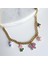 Çelik Flowers Charm Kolye 2