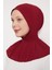 Bordo Pratik Spor Çıtçıt Şal Bone 1