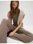 Dokulu Elastik Bel Wide Leg Pantolon 1