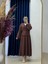 Serona Üstü Kimono Etekli Çilek TAKIM-EK556 Kahve 1
