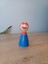 Süper Mario Ahşap Figür Oyuncak Peg Bebek 1