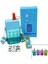 Telefon Modeli Renkli Mika Kristal Suluk Matara Pipetli - Vidalı Kapak - Askılı 300ML (4390) 1