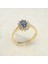 Gümüş Yüzük - 1,05CTALEKSANDRIT 0.30CT Pırlanta(Signty)Taşlı Anturajlı Vintage Tasarım Modern 925 Ayar Gümüş Yüzük 6
