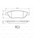 Fren Balatası Seti; Ön Peugeot 307 cc 2.0i 6/2005 - 3/2009 103 Kw T6 2