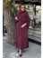 Nurcan Çetin Elbise 25153 Bordo 1
