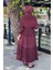 Nurcan Çetin Elbise 25153 Bordo 4