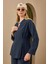 Pamuk Keten Ceket Gece Mavi 6