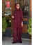 Nurcan Çetin Pantolonlu Takım 25465 Bordo 1