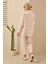Çift Pileli Keten Pantolon Soft Pembe 2