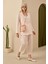 Çift Pileli Keten Pantolon Soft Pembe 3
