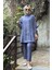 Nurcan Çetin Pantolonlu Takım 25426 Indigo 1