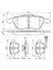 Fren Balatası Seti; Ön Seat Alhambra 1.4 Tsı 5/2012 - 7/2015 110 Kw 710 2