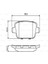 Diskli Fren Balatası Seti; Arka Ford Mondeo 2.5 2/2007 - 3/2010 162 Kw Be7 2