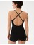 Kadın Siyah Recycled Active Tulum - Geri Dönüştürülmüş Polyester, Çapraz Askılı, Göğüs Pedli, Spor ve Günlük Aktiviteler İçin Rahat ve Esnek Tulum 4