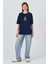 Laci Ayıcık Baskılı Bisiklet Yaka Oversize Tişört 5530 2