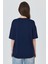 Laci Ayıcık Baskılı Bisiklet Yaka Oversize Tişört 5530 5