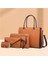 Yeni Moda Basit Kadın Çapraz Omuz Çantası, Anne-Çocuk Dört Parçalı Set Trend Tote Çanta (Yurt Dışından) 1
