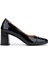 Kadın Hakiki Deri Siyah Comfort Ayakkabı 611 H61019 Bn Ayk Y25 Black Crc/black Vrnc 1