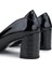 Kadın Hakiki Deri Siyah Comfort Ayakkabı 611 H61019 Bn Ayk Y25 Black Crc/black Vrnc 4