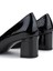 Kadın Hakiki Deri Siyah Comfort Ayakkabı 611 H55047 Bn Ayk Y25 Black Crc/black Vrnc 5