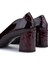 Kadın Hakiki Deri Bordo Comfort Ayakkabı 611 H61019 Bn Ayk Y25 Bordo Crc/bordo Vrnc 5