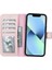 Apple iPhone 14 Plus Uyumlu Deri Cüzdanlı Kılıf Mwwn Nu2 Pembe 4