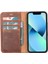 Apple iPhone 12 Mini Uyumlu Deri Cüzdanlı Kılıf G2 Antik Kahve 2
