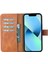 Apple iPhone 13 Pro Max Uyumlu Deri Cüzdanlı Kılıf Antik Taba 2