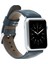 Apple Watch Uyumlu Deri Kordon 38-40-41MM Snb Lacivert 5