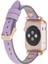 Apple Watch Uyumlu Deri Kordon 38-40-41MM Rt CP22 Lila 2