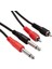 2x Rca To 2x 6.3 Mm Mono Kablo 1.5 Metre 1