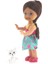 Cute Girl Kedi Figürlü Kumral Mini Bebek 4