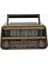 M-1940BT Radyo, Tf Kart ve Mp3 Oynatıcı, Şarj Edilebilir Hoparlörler Bluetooth Retro Tasarım Bluetooth Grey 1