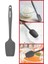 Kaşık Spatula, Isıya Dayanıklı Yanmaz Yapışmaz Tek Parça Silikon Kaşık Spatula 27CM Antrasit 1