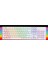 North Shield Q Trk Rgb LED / Mekanik Kırmızı Switch Beyaz Gaming Klavye 1