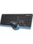 A4 Tech FG1035 Kablosuz Q Trk Optic Mouse Siyah/mavi Multimedya Klavye - Mouse Set 3