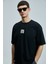 Helıx Modern Grafik T- Shirt Siyah 3