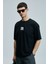 Helıx Modern Grafik T- Shirt Siyah 5
