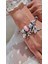 Pembe Charm Detaylı Çelik Bileklik 3