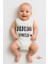 Dedesinin Kıymetlisi Yazılı Pamuklu Ribana Çıtçıtlı Zıbın Body 6-36 Ay Unisex Bebek Tulum 1