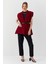 Oversize Blazer Yelek Bordo 2