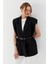 Oversize Blazer Yelek Sıyah 1