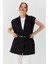 Oversize Blazer Yelek Sıyah 3