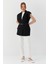Oversize Blazer Yelek Sıyah 4